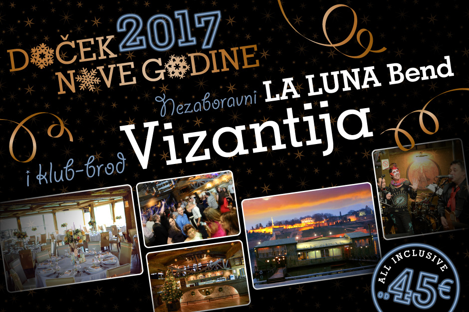 Splav Restoran Vizantija doček Nove godine