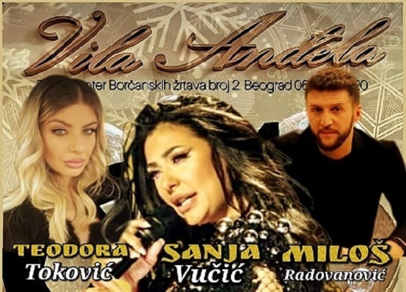 Doček Nove godine u vili Anđela - spektakl uz Sanju, Miloša i Teodoru