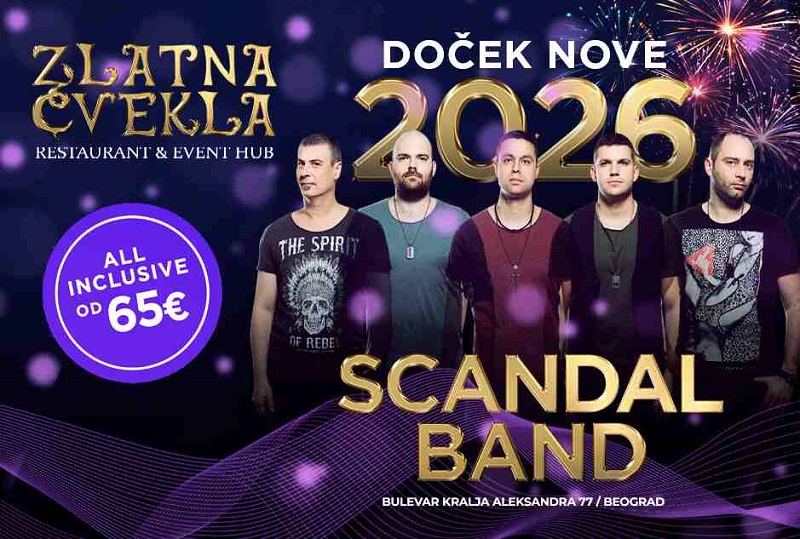 Event hub Zlatna cvekla doček Nove godine -  ponuda koja odiše istinskom elegancijom