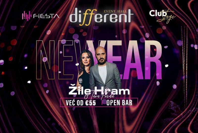 Different Event Hall Club Stage doček Nove godine -  nezaboravna noć uz sjajan muzički program
