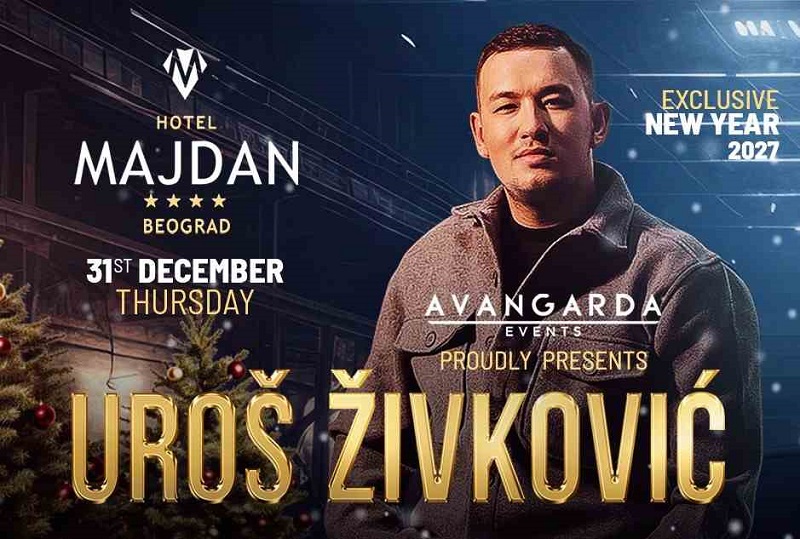Uroš Živković doček Nove godine 2027 - Luksuzno slavlje u hotelu Majdan