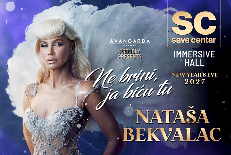 Sava Centar Immersive Hall doček Nove godine 2027 - ekskluzivno veče uz Natašu Bekvalac