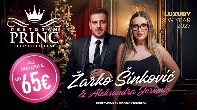Restoran Princ doček Nove godine 2027 - glamur, raskoš i nezaboravan provod!