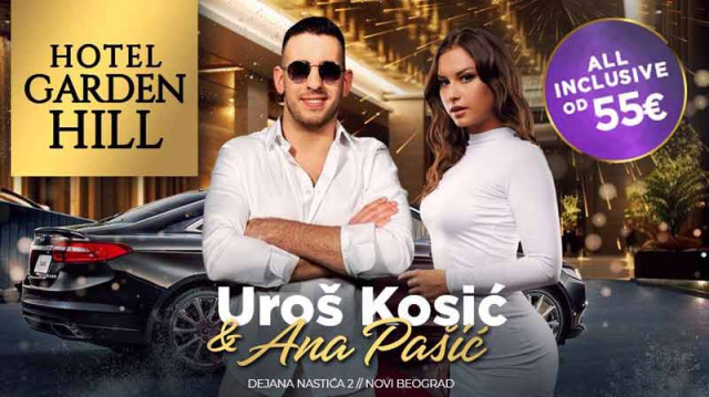 Spektakularan doček 2025 u Garden Hill hotelu uz Uroša Kosića i Anu Pašić