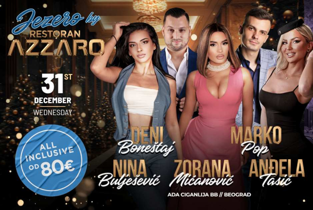 Restoran Jezero by Azzaro doček Nove godine - Komfor, ukusna hrana i odlični pevači