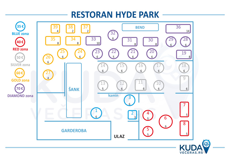 restoran hyde park mapa