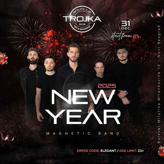 Restoran Boutique Trojka doček Nove godine
