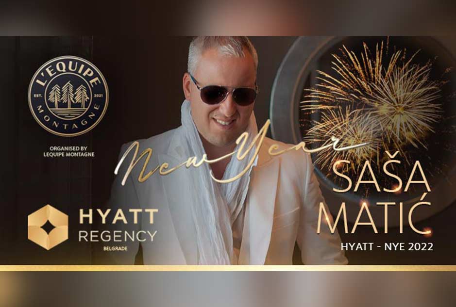 Veće puno hitova za doček Nove godine - Saša Matić nastupa u Hajatu!