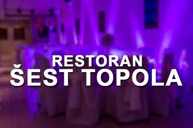 Restoran Šest Topola docek Nove godine