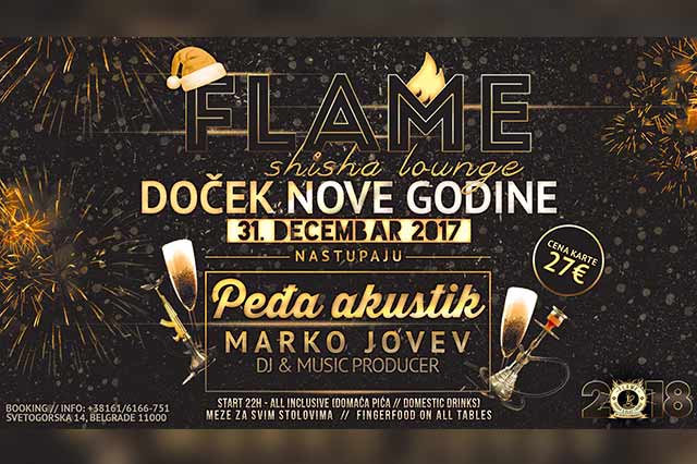 Flame Shisha Lounge Bar Doček Nove godine 