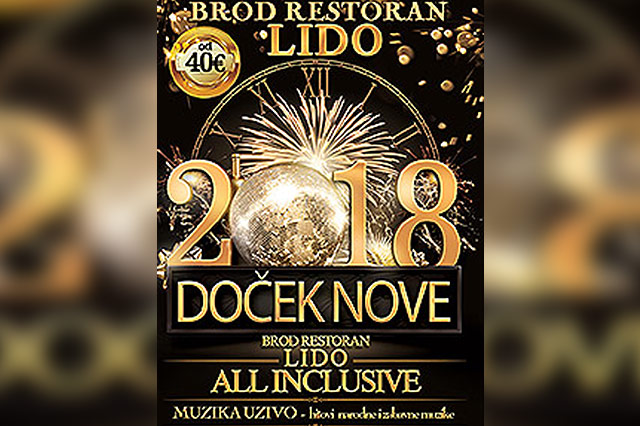 Brod Restoran Lido Doček Nove godine