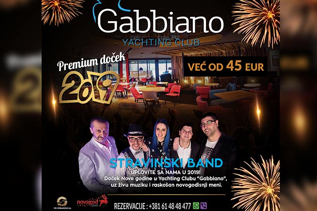 Restoran Gabbiano Doček Nove godine 2019
