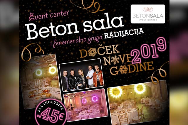 Beton Sala Event Centar docek Nove godine
