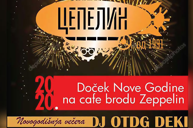 Cafe Brod Zeppelin Doček Nove godine