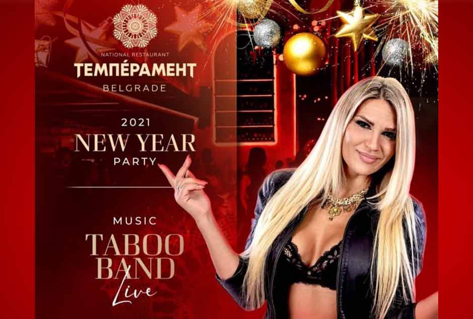 Restoran Temperament doček Nove godine