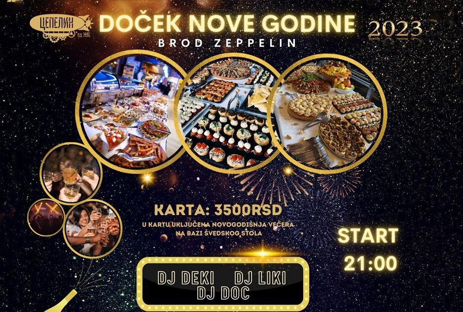 Cafe Brod Zeppelin Doček Nove godine