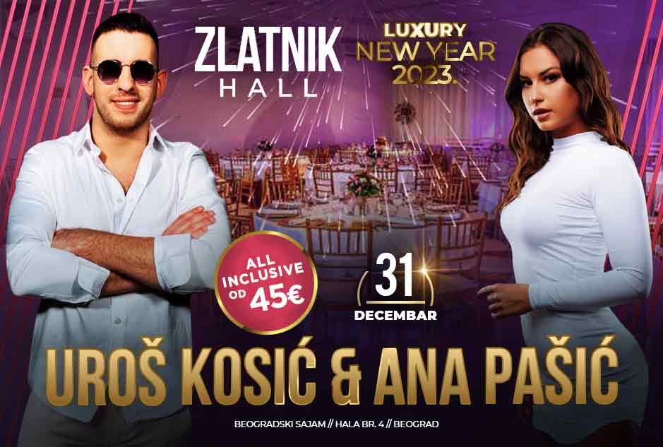 Restoran Zlatnik Hall doček Nove godine