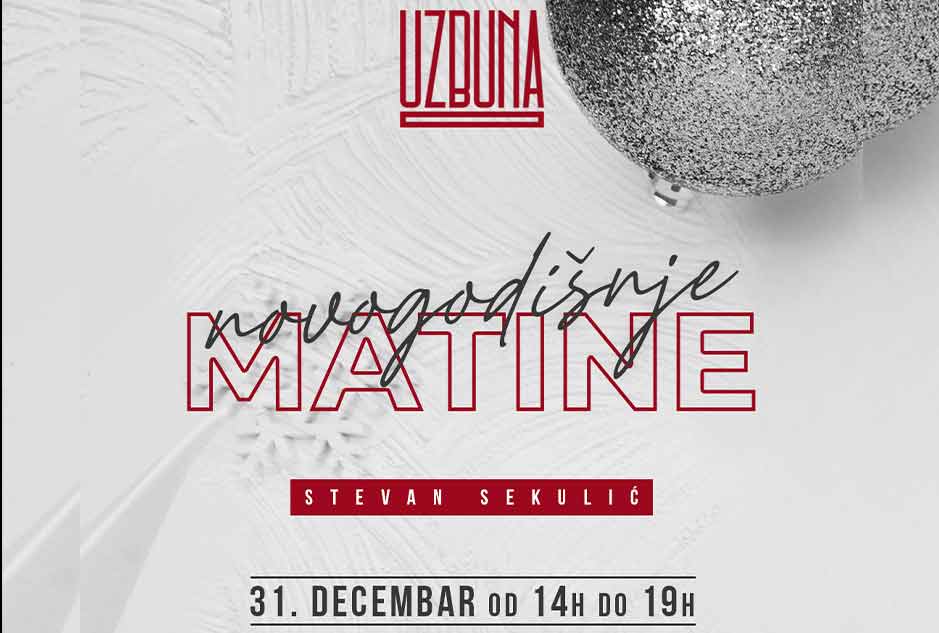 Splav Kafana Uzbuna matinee doček Nove godine