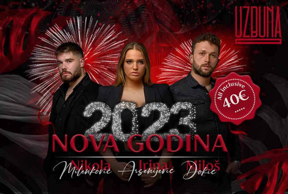 Splav kafana Uzbuna doček Nove godine