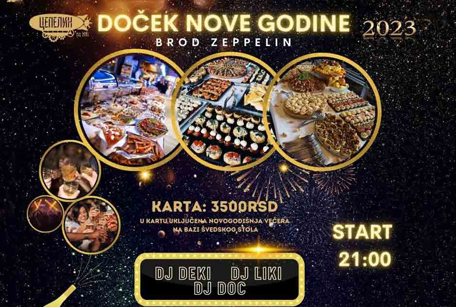 Cafe Brod Zeppelin Doček Nove godine