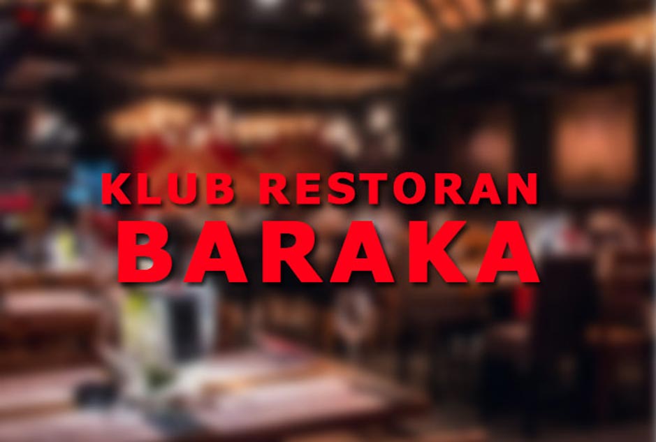 Klub Restoran Baraka doček srpske Nove godine