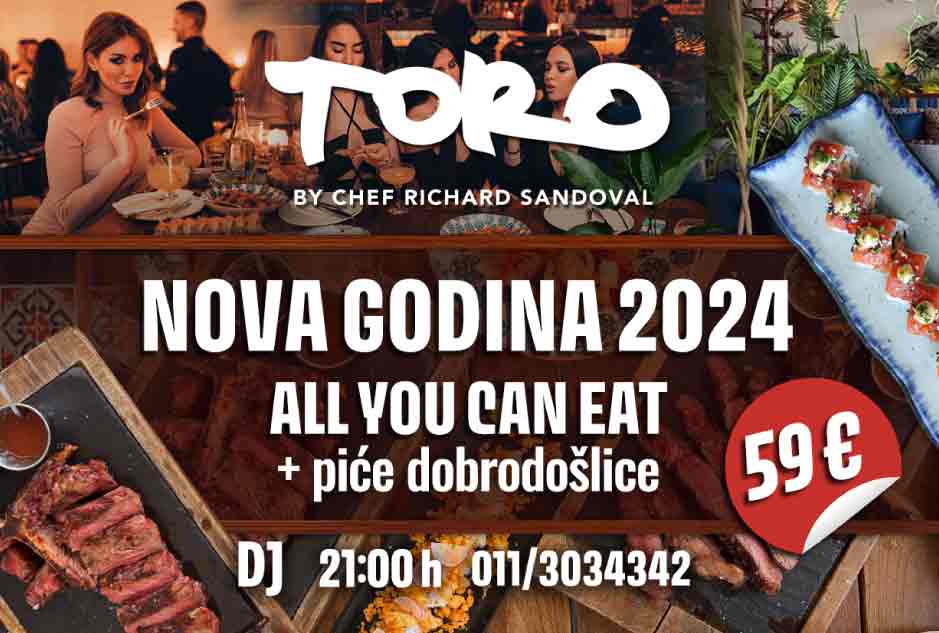 Toro Latin GastroBar doček Nove godine
