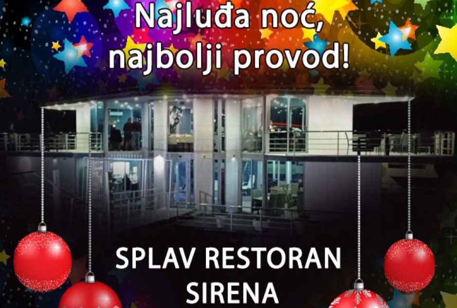 Splav Restoran Sirena Doček Nove godine