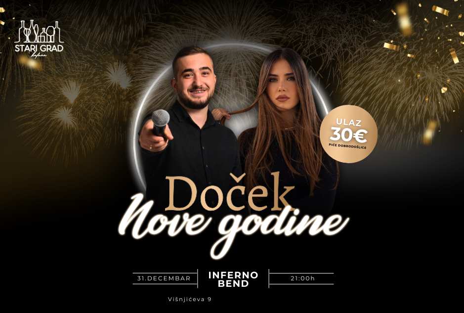 Kafana Stari grad Doček Nove godine