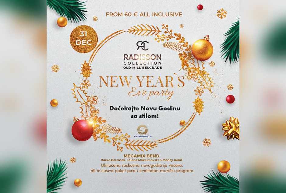 Hotel Radisson doček Nove godine