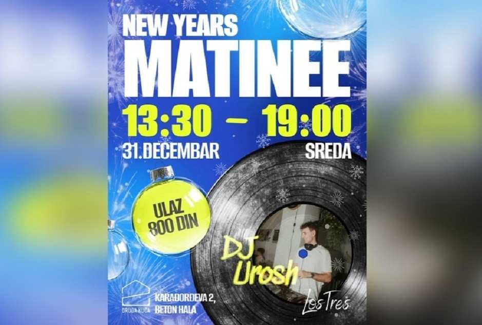 Kafana Druga kuća Beton hala Matinee Doček Nove godine